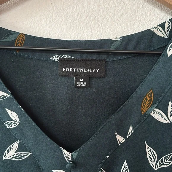 Fortune + Ivy Brooker Mixed Material Blouse - Picture 6 of 8